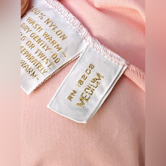 VTG Claire Sandra Lucie Ann Beverly Hills Medium Lingerie Negligée Peignoir Pink - Picture 15 of 15